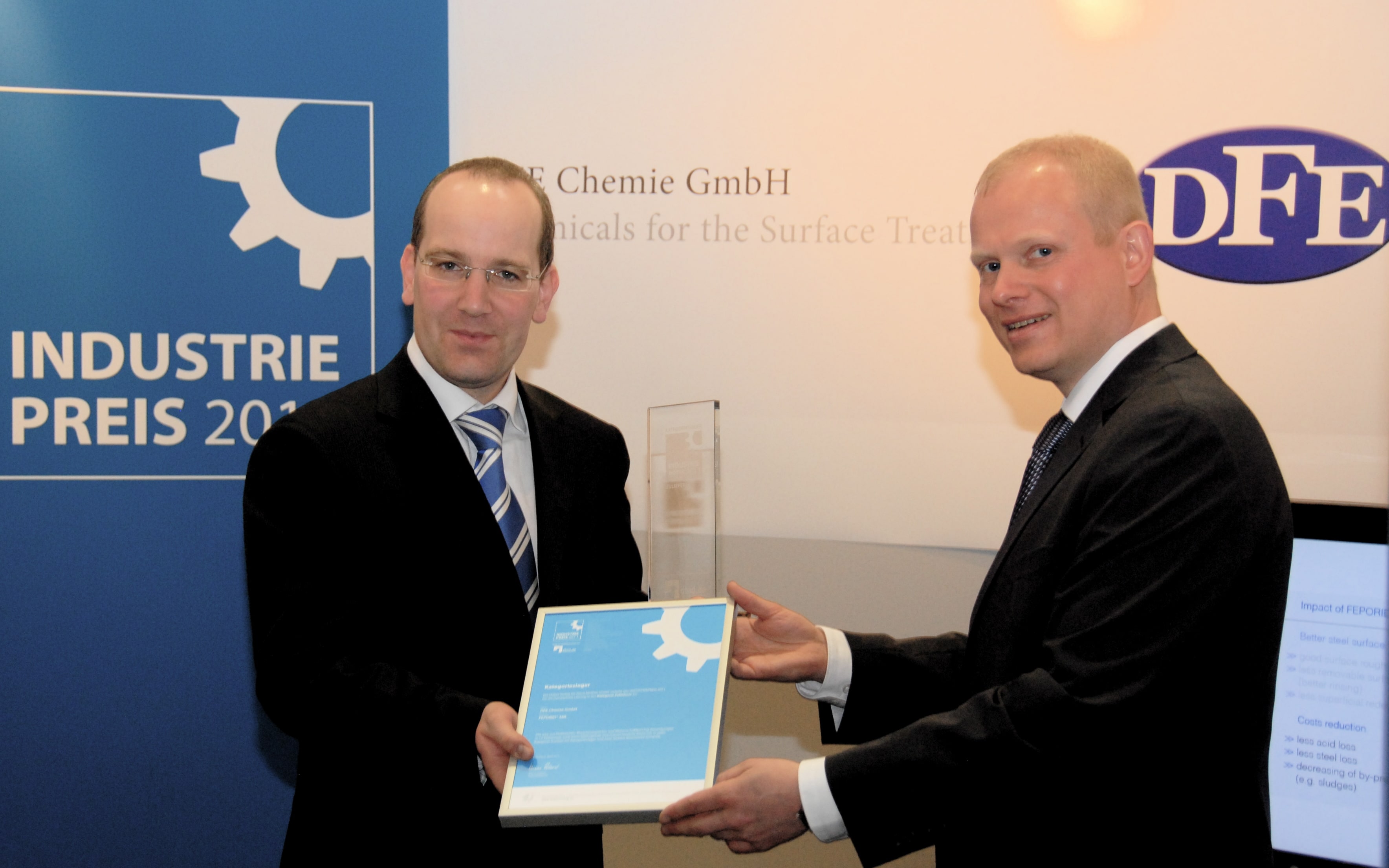 Industry Award 2011 handover